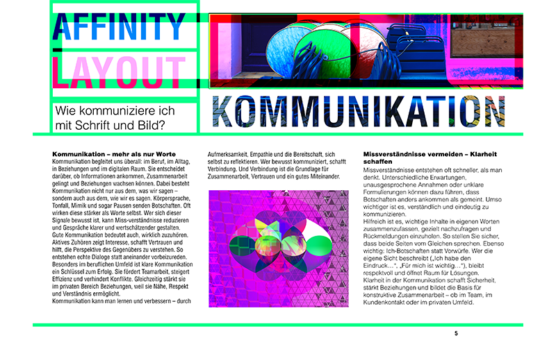 Artikel mit Grafik, Bild und Text